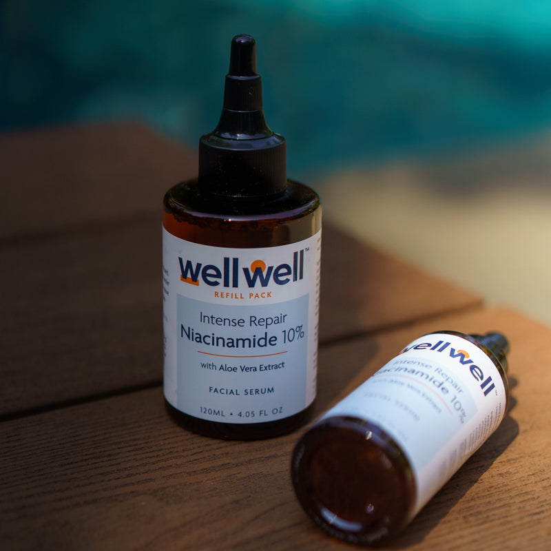 Here's why your Niacinamide 10% needs Aloe Vera Extract.  wellwell
